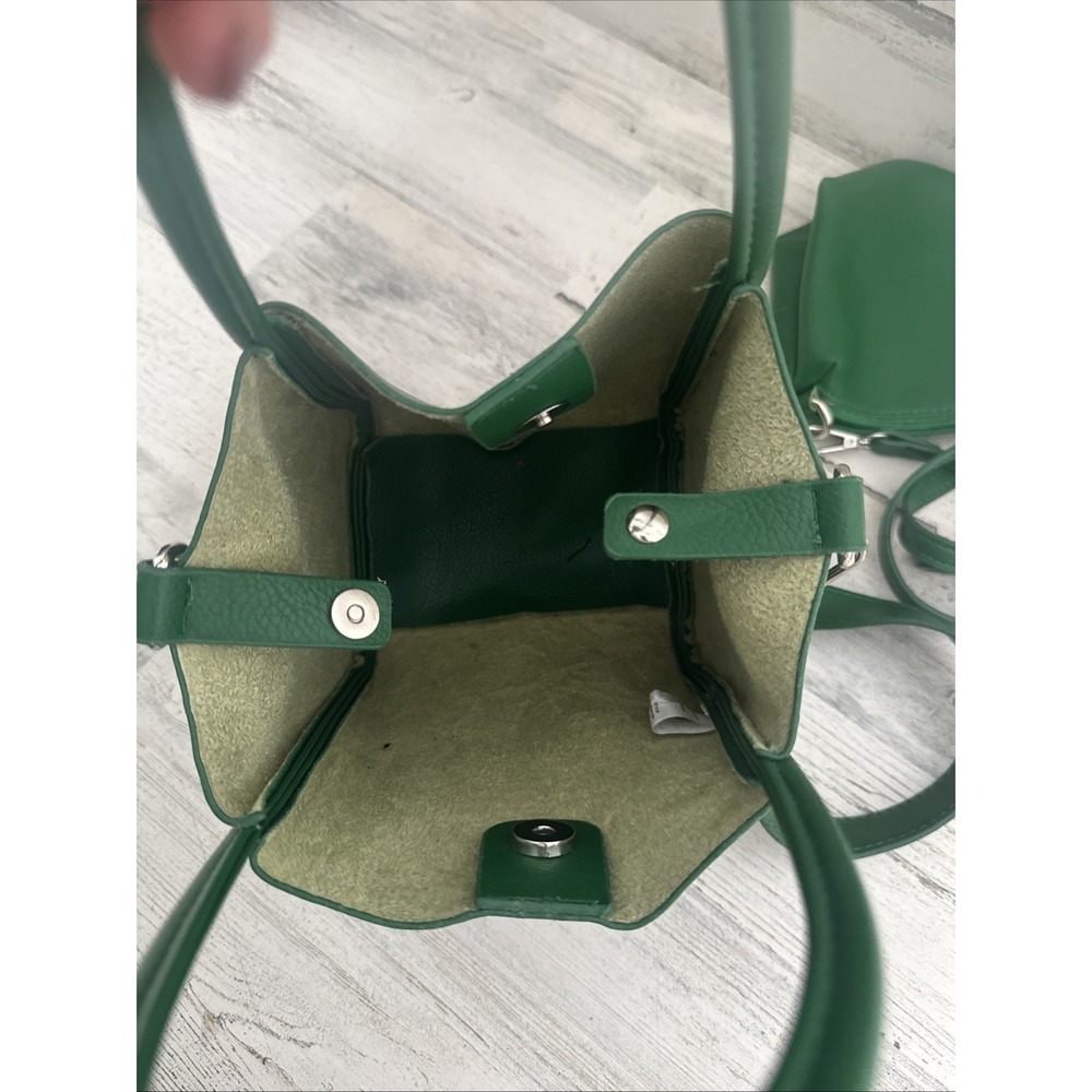 Kelly Green Purse With‎ Change/Wallet Additional Crossbody - Picture 5 of 8